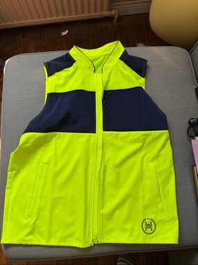 Under Armour Neon Yellow & Navy Athletic Vest
